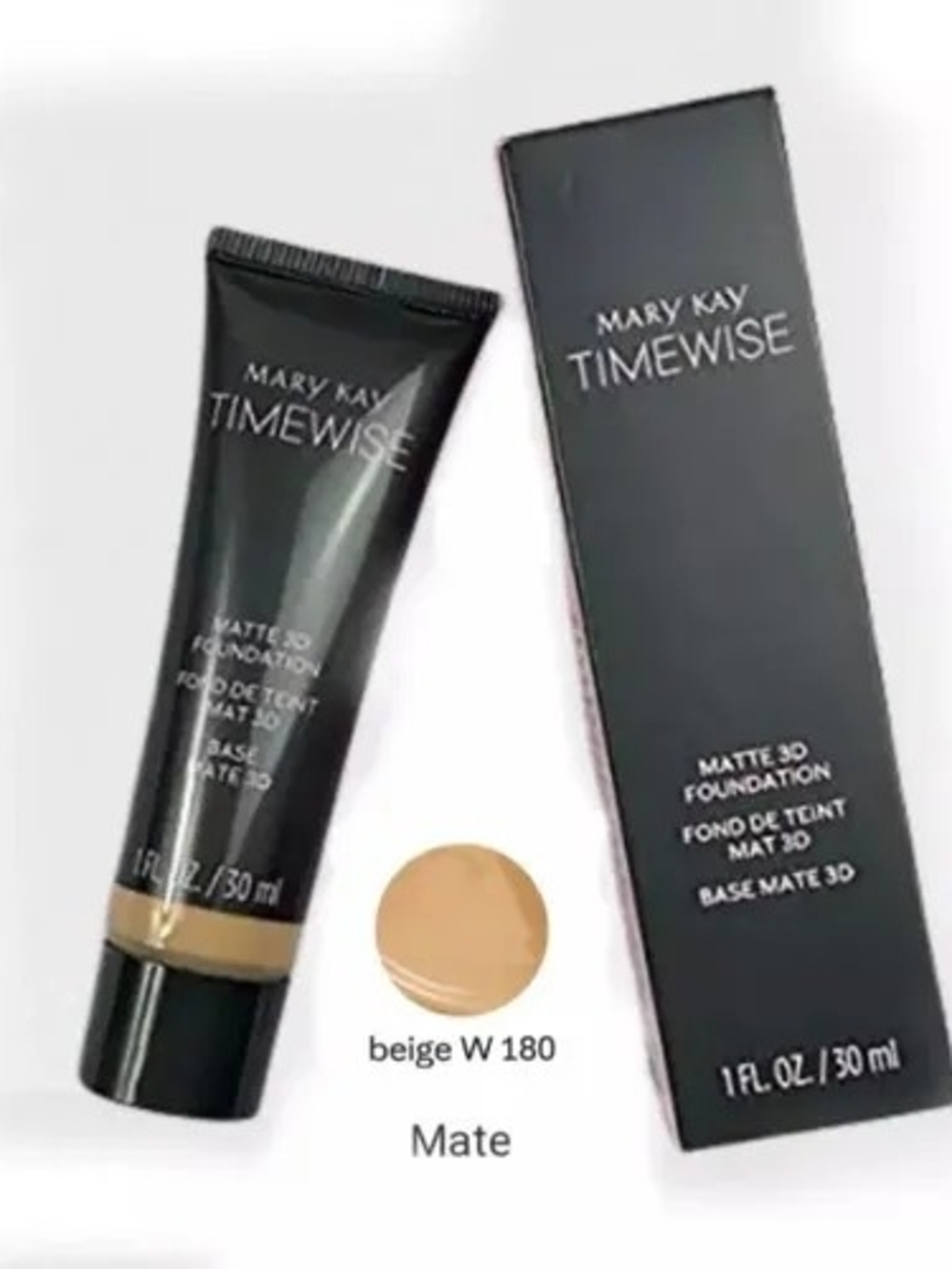 Mary Kay TimeWise Matte 3D Foundation — Beige W 180